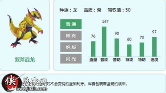 双斧战龙种族值