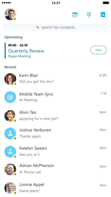 ios 版 skype,跨越时空的沟通利器